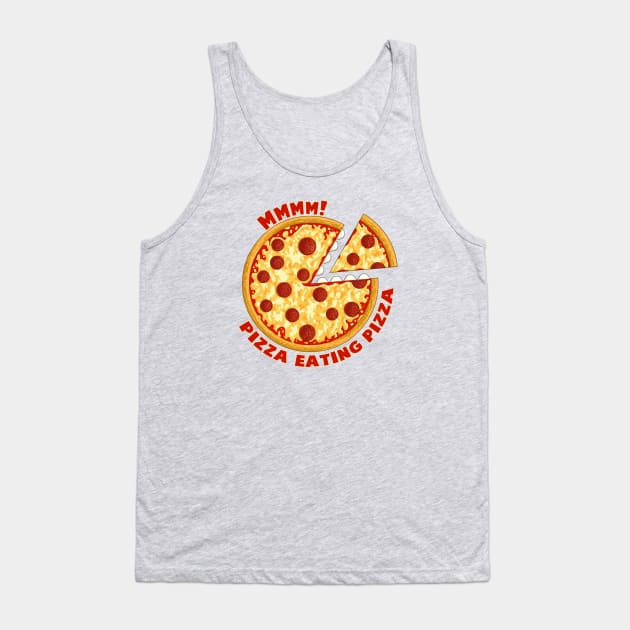 Pizza Eating Pizza Tank Top by andyjhunter